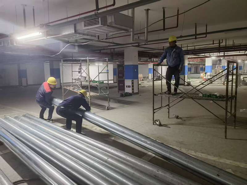 内衬不锈钢复合钢管在建筑物的立管和吊管中的